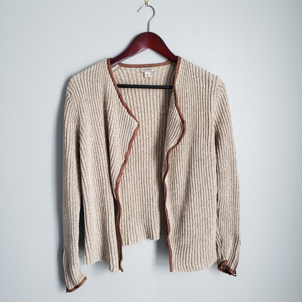Lucky Brand Open Sweater Cardigan- L